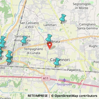 Mappa Via Madonna Comunale, 55012 Capannori LU, Italia (3.42909)