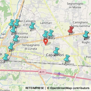 Mappa Via Madonna Comunale, 55012 Capannori LU, Italia (2.77857)