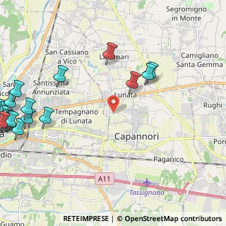 Mappa Via Madonna Comunale, 55012 Capannori LU, Italia (3.507)