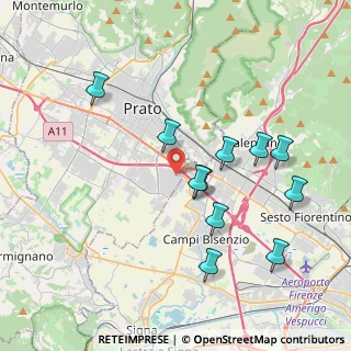 Mappa Via S. Leonardo da Porto Maurizio, 59100 Prato PO, Italia (3.92455)