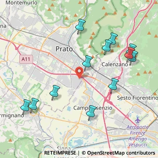 Mappa Via S. Leonardo da Porto Maurizio, 59100 Prato PO, Italia (4.91083)