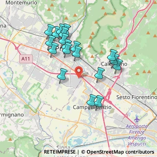 Mappa Via S. Leonardo da Porto Maurizio, 59100 Prato PO, Italia (3.75474)