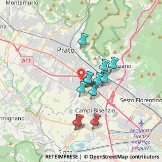 Mappa Via S. Leonardo da Porto Maurizio, 59100 Prato PO, Italia (2.8)
