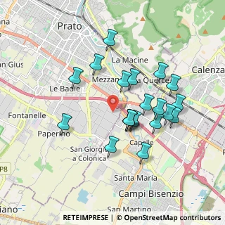 Mappa Via S. Leonardo da Porto Maurizio, 59100 Prato PO, Italia (1.696)