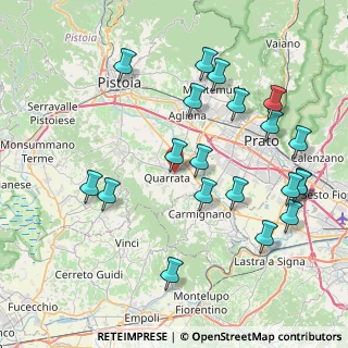 Mappa Via Gigarello, 51039 Quarrata PT, Italia (9.104)