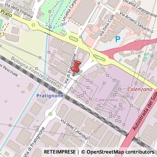 Mappa Via di Pratignone, 15, 50041 Calenzano, Firenze (Toscana)