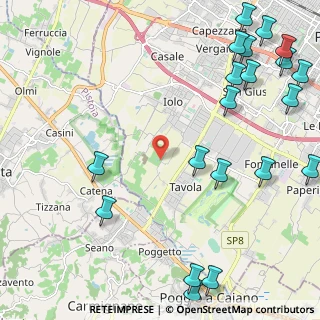 Mappa Via delle Risaie, 59100 Prato PO, Italia (3.2585)