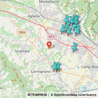 Mappa Via delle Risaie, 59100 Prato PO, Italia (5.02286)