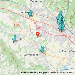 Mappa Via delle Risaie, 59100 Prato PO, Italia (5.7725)