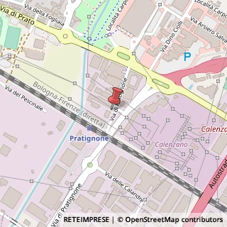 Mappa Via di Pratignone,  15, 50019 Calenzano, Firenze (Toscana)