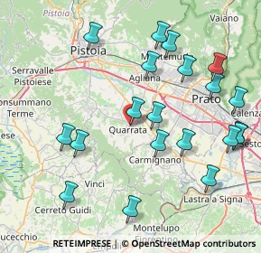 Mappa Via dei della Robbia, 51039 Quarrata PT, Italia (9.2635)