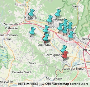 Mappa Via dei della Robbia, 51039 Quarrata PT, Italia (6.64067)