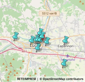 Mappa Via dei Gianni, 55100 Lucca LU, Italia (2.43455)