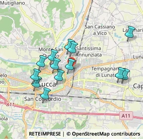Mappa Via dei Gianni, 55100 Lucca LU, Italia (1.79769)