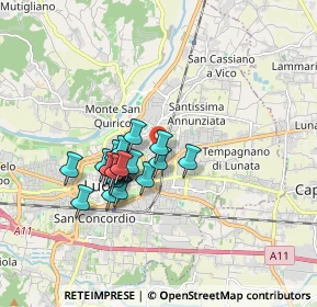 Mappa Via dei Gianni, 55100 Lucca LU, Italia (1.4065)