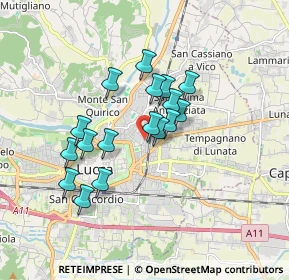 Mappa Via dei Gianni, 55100 Lucca LU, Italia (1.43059)
