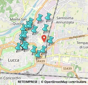 Mappa Via dei Gianni, 55100 Lucca LU, Italia (0.8885)