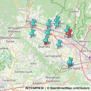 Mappa Via Giovanni Cimabue, 51039 Quarrata PT, Italia (7.41083)