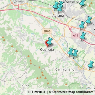 Mappa Via Silvio Pellico 1 Firenze, 51039 Quarrata PT, Italia (6.38727)
