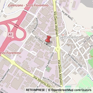 Mappa Via Pietro Aretino, 42, 50041 Calenzano, Firenze (Toscana)