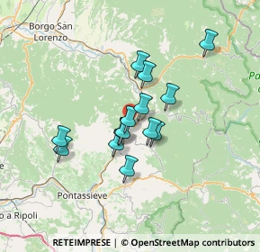 Mappa Via Scopeti, 50068 Rufina FI, Italia (5.24071)