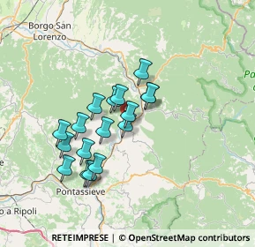 Mappa Via Scopeti, 50068 Rufina FI, Italia (5.82176)
