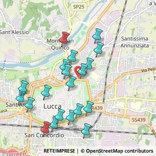 Mappa Viale Agostino Marti, 55100 Lucca LU, Italia (1.0895)