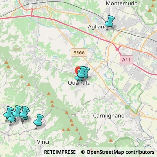 Mappa Via Alessandro Volta, 51039 Quarrata PT, Italia (6.28455)