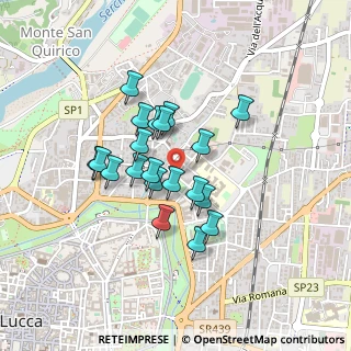 Mappa Via Saverio Bianchini, 55100 Lucca LU, Italia (0.345)