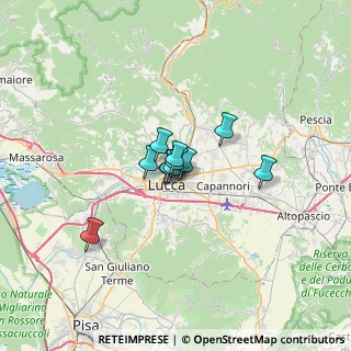 Mappa Via Saverio Bianchini, 55100 Lucca LU, Italia (3.38)