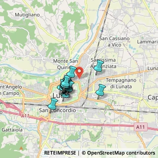 Mappa Via Saverio Bianchini, 55100 Lucca LU, Italia (1.28222)