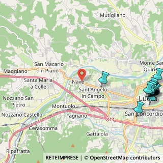 Mappa Via per Corte Bimbo, 55100 Lucca LU, Italia (3.63471)