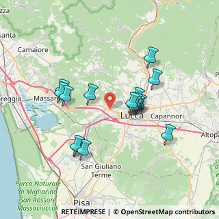 Mappa Via per Corte Bimbo, 55100 Lucca LU, Italia (6.63938)