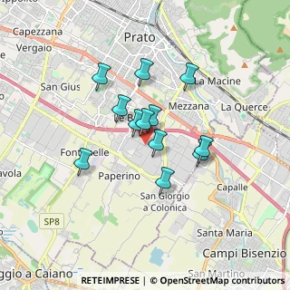 Mappa Via Lione, 59100 Prato PO, Italia (1.32417)