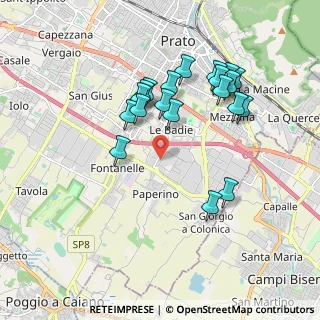 Mappa Via Schio, 59100 Prato PO, Italia (1.8425)