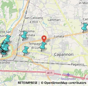 Mappa Via di Pulecino, 55100 Lucca LU, Italia (3.48263)