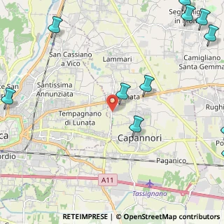 Mappa Via della Madonna Lunata, 55012 Capannori LU, Italia (3.53818)