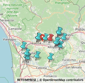 Mappa Via della Madonna Lunata, 55012 Capannori LU, Italia (12.11625)