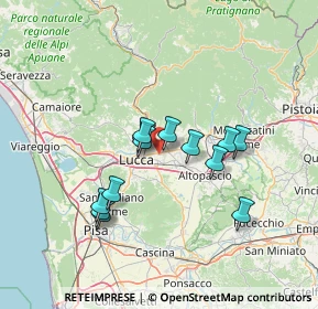 Mappa Via della Madonna Lunata, 55012 Capannori LU, Italia (11.88846)