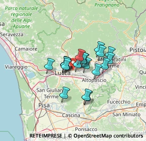 Mappa Via della Madonna Lunata, 55012 Capannori LU, Italia (8.7165)