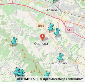 Mappa Via XXV Aprile, 51039 Quarrata PT, Italia (6.94692)