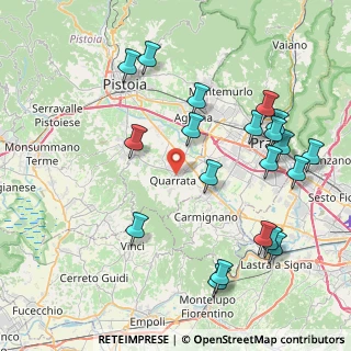 Mappa Via XXV Aprile, 51039 Quarrata PT, Italia (9.5915)