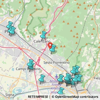 Mappa Via II Giugno, 50041 Calenzano FI, Italia (6.3075)