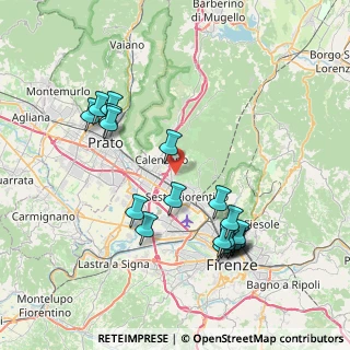 Mappa Via II Giugno, 50041 Calenzano FI, Italia (8.398)