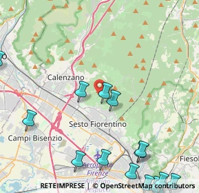 Mappa Via delle Croci, 50019 Sesto Fiorentino FI, Italia (6.49933)