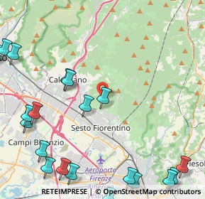 Mappa Via delle Croci, 50019 Sesto Fiorentino FI, Italia (6.5645)