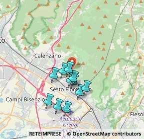 Mappa Via delle Croci, 50019 Sesto Fiorentino FI, Italia (3.09545)