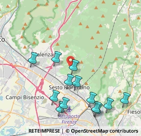 Mappa Via delle Croci, 50019 Sesto Fiorentino FI, Italia (4.56538)