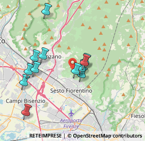 Mappa Via delle Croci, 50019 Sesto Fiorentino FI, Italia (3.60333)