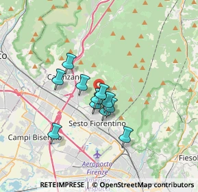 Mappa Via delle Croci, 50019 Sesto Fiorentino FI, Italia (2.48818)
